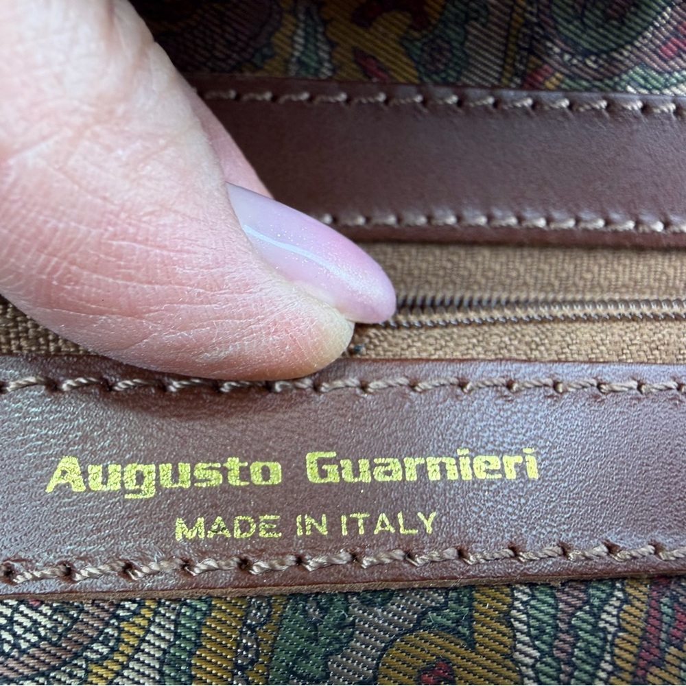 Woven Brown Clutch with Braided Ring Accent - Picture 11 of 15